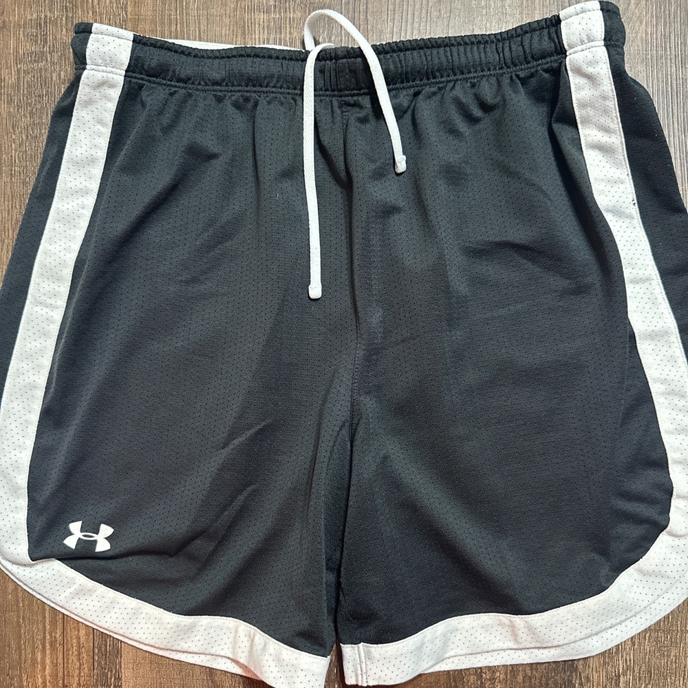 Under Armour Fly By Black Athletic Running Shorts Women's Small Heatgear
